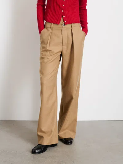 Alex Mill Soho Trouser In Wool In Camel