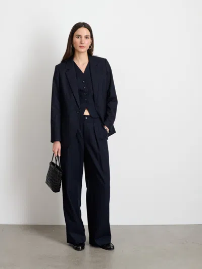 Alex Mill Soho Blazer In Wool In Dark Navy