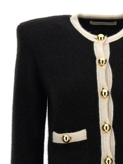 Alessandra Rich Alpaca Knitted Cropped Cardigan