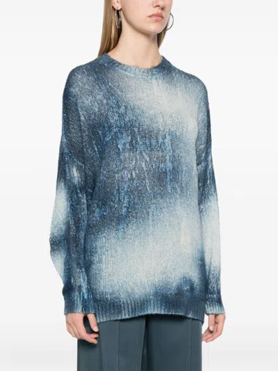 Shop Avant Toi Brushed Cashmere Crewneck Sweater