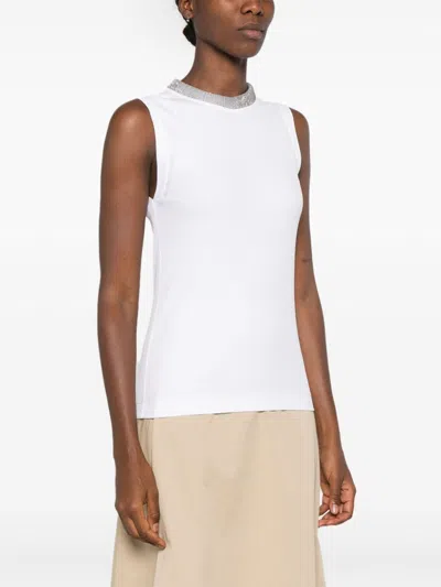 Shop Brunello Cucinelli Cotton Tank Top