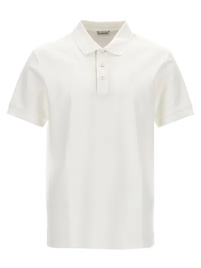 Burberry Men Logo Embroidery Polo Shirt