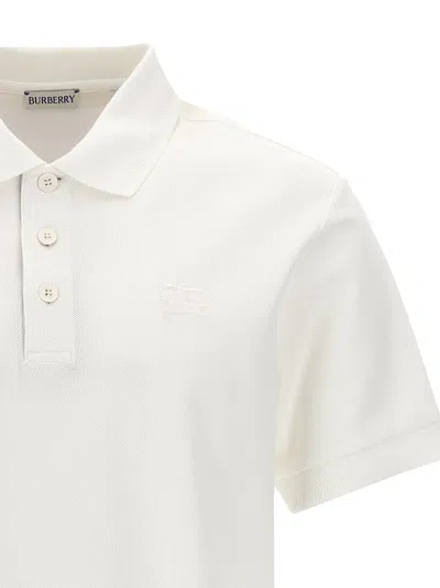 Burberry Men Logo Embroidery Polo Shirt