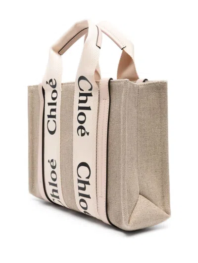 Chloé Woody Small Canvas Tote