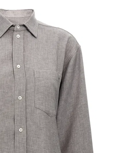 Darkpark 'anne' Shirt Chest Pocket Detail In Gray