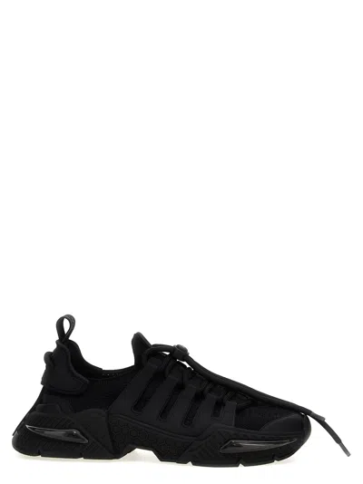 Dolce & Gabbana Black Sneakers With Chunky Sole And Breathable Upper