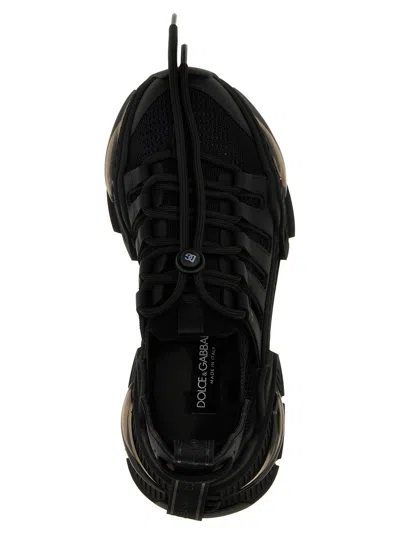 Dolce & Gabbana Black Sneakers With Chunky Sole And Breathable Upper
