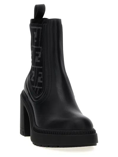 Shop Fendi 'domino' Ankle Boots