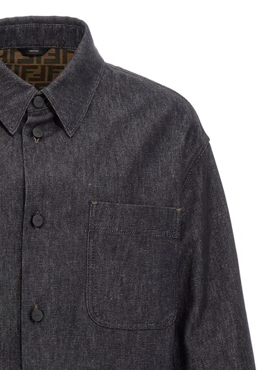 Fendi Dark Blue Denim Selleria Jacket