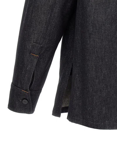 Fendi Dark Blue Denim Selleria Jacket