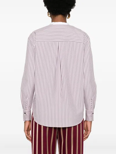 Shop Forte Forte Cotton Blend Striped Shirt