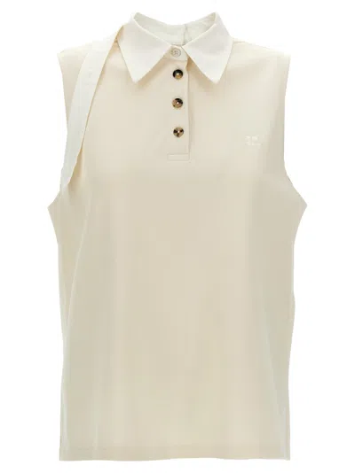 Courrèges Natural Multi-buttons Sweater