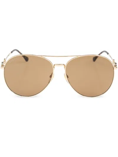 Shop Gucci Aviator Sunglasses