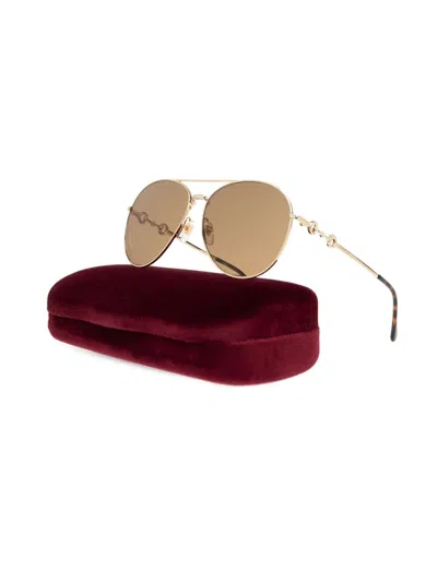 Shop Gucci Aviator Sunglasses