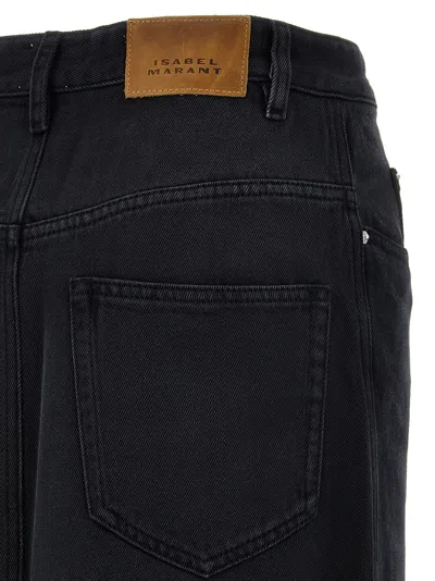 Isabel Marant Britt Denim Midi Skirt