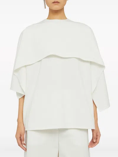 Shop Jil Sander Cotton T Shirt With All In Cape