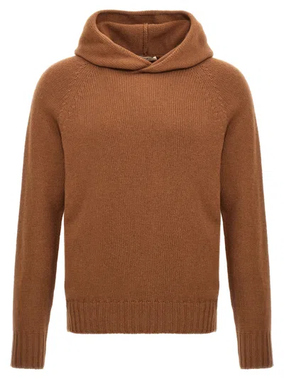 Ma'ry'ya Wool Hooded Sweater