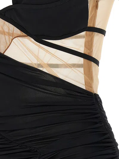 Nensi Dojaka Keyhole Front-split Knitted Mini Dress