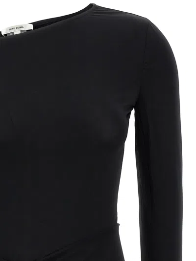 Nensi Dojaka Asymmetric-neck Mini Dress