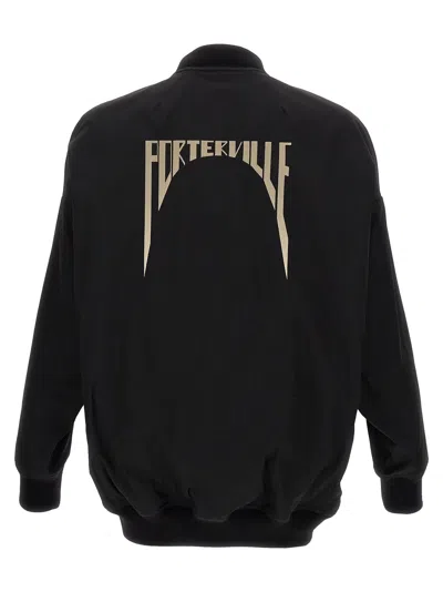 Rick Owens Jumbo Peter Flight Distressed Cotton Jacket