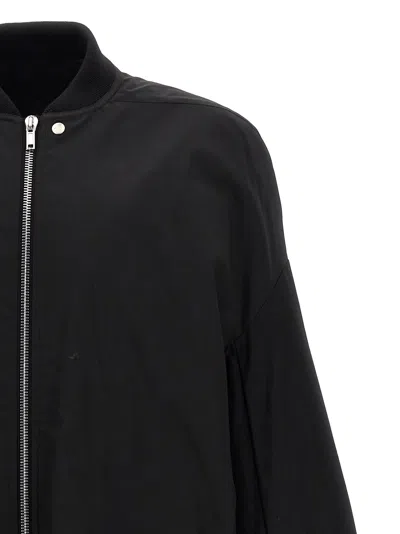 Rick Owens Jumbo Peter Flight Distressed Cotton Jacket