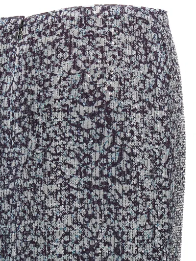 Rotate Birger Christensen Sequined Floral-mesh Midi Skirt