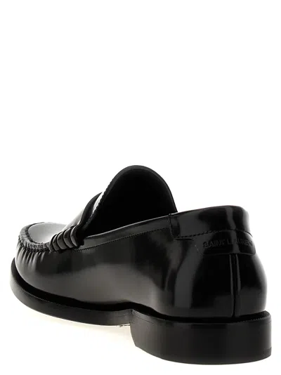 Saint Laurent Women's Leather Loafer With Monogram