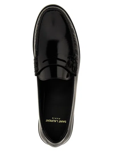 Saint Laurent Women's Leather Loafer With Monogram