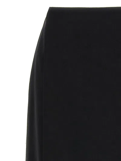 The Row Kavi Wool Crepe Midi Skirt