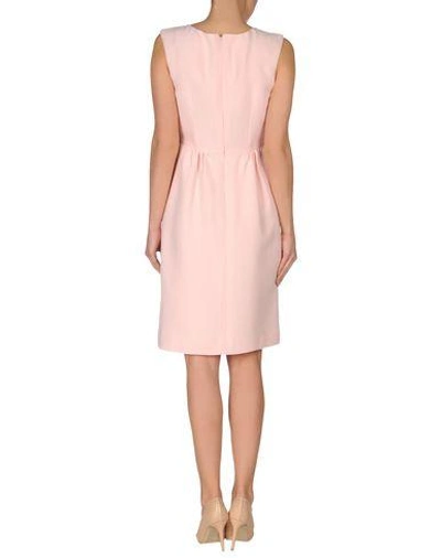 Shop Oscar De La Renta Knee-length Dress In Light Pink