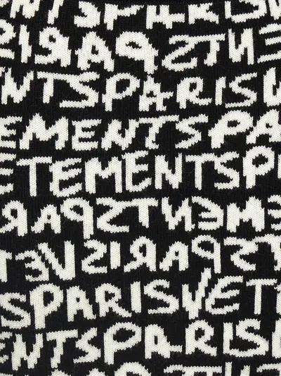Vetements Paris Monogram High-waisted Mini Skirt