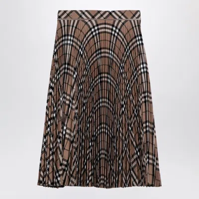 Burberry Embroidered Polyester Blend Skirt In Cream