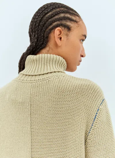 Burberry Women's Cashmere Sweater With Ekd In Neutral