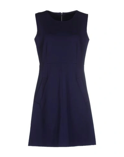 Shop Diane Von Furstenberg Short Dress In Dark Purple