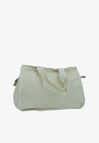 Acne Studios Andemer Waxed Tote Bag In Beige