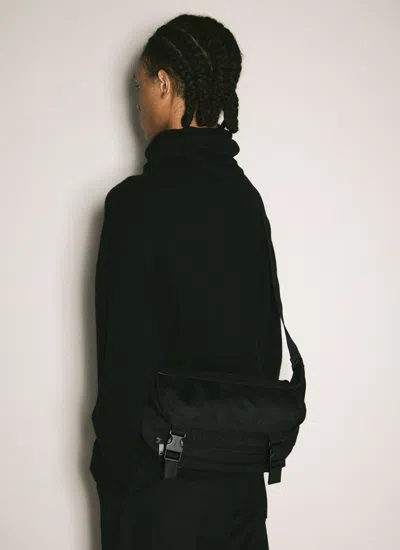 Saint Laurent Logo Embroidery Crossobdy Bag In Black