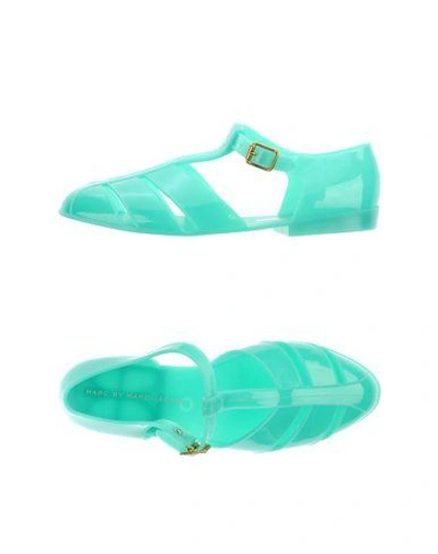 Shop Marc By Marc Jacobs Sandals In Light Green