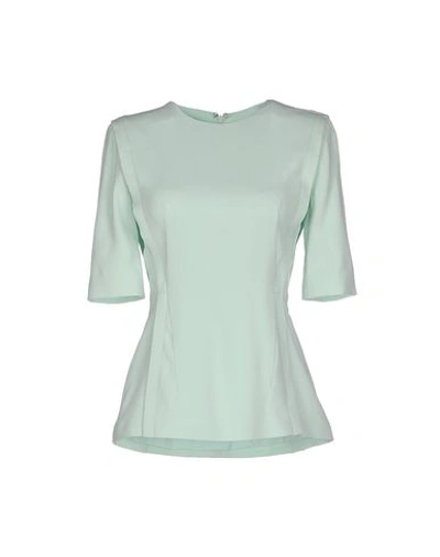 Alexander Wang Solid Colour Shirts & Blouses In Light Green