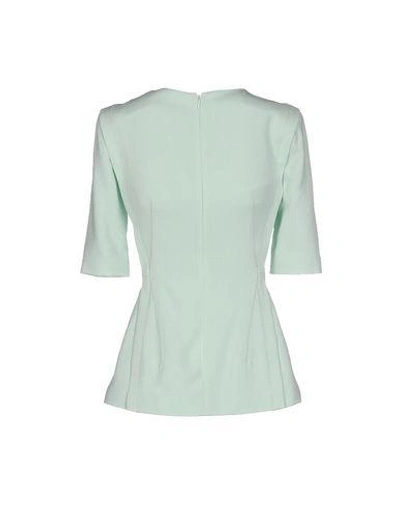 Shop Alexander Wang Solid Color Shirts & Blouses In Light Green