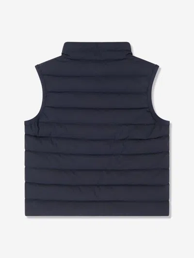 Emporio Armani Boys Down Padded Gilet In Blue