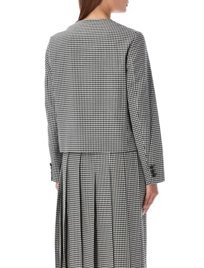 COMME DES GARÇONS CHIC GINGHAM CROPPED JACKET 