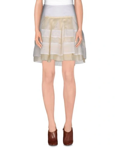 Dondup Knee Length Skirt In Beige