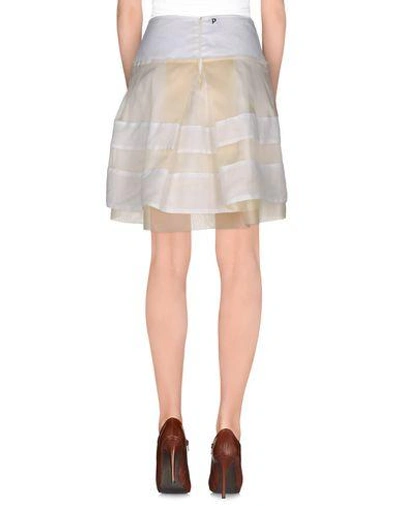 Shop Dondup Knee Length Skirt In Beige