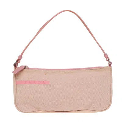 Pre-owned Prada Canvas Clutch Bag () In Pink