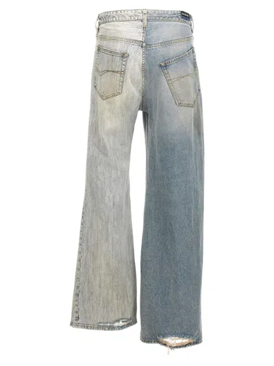 Balenciaga Fifty-fifty Jeans Light Blue In Blue
