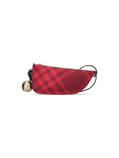 Burberry Mini Shield Check-pattern Shoulder Bag In Rippleipcheck