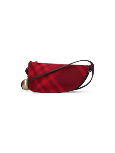 Burberry Mini Shield Check-pattern Shoulder Bag In Rippleipcheck
