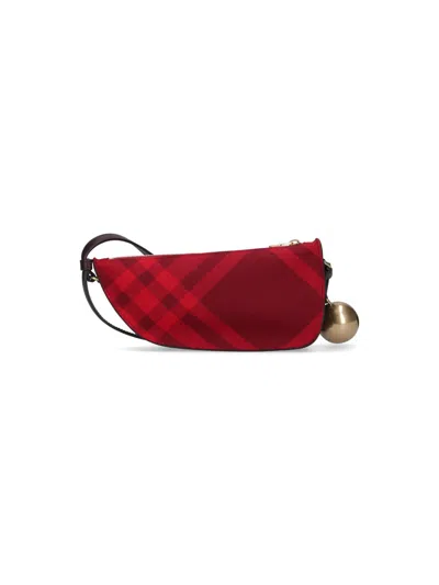 Burberry Mini Shield Check-pattern Shoulder Bag In Rippleipcheck