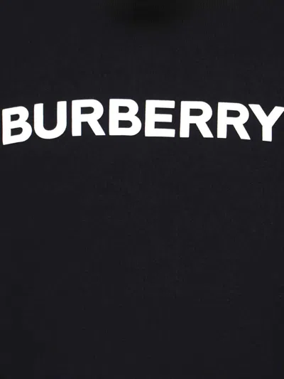 Burberry Black Cotton Sweatshirt In Black