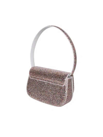 Diesel Structured Bag In Glittery Leather